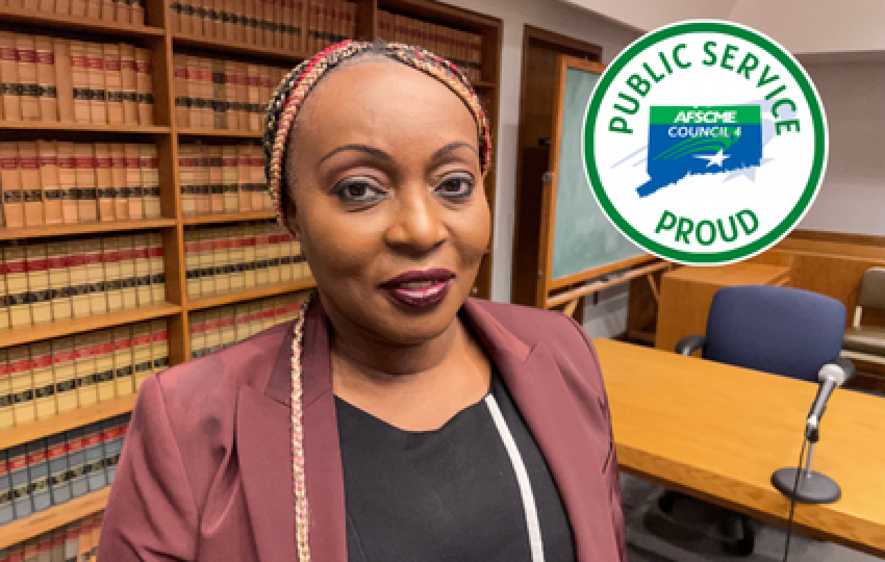 Sotonye Otunba-Payne, New Haven court recording monitor, AFSCME Local 749