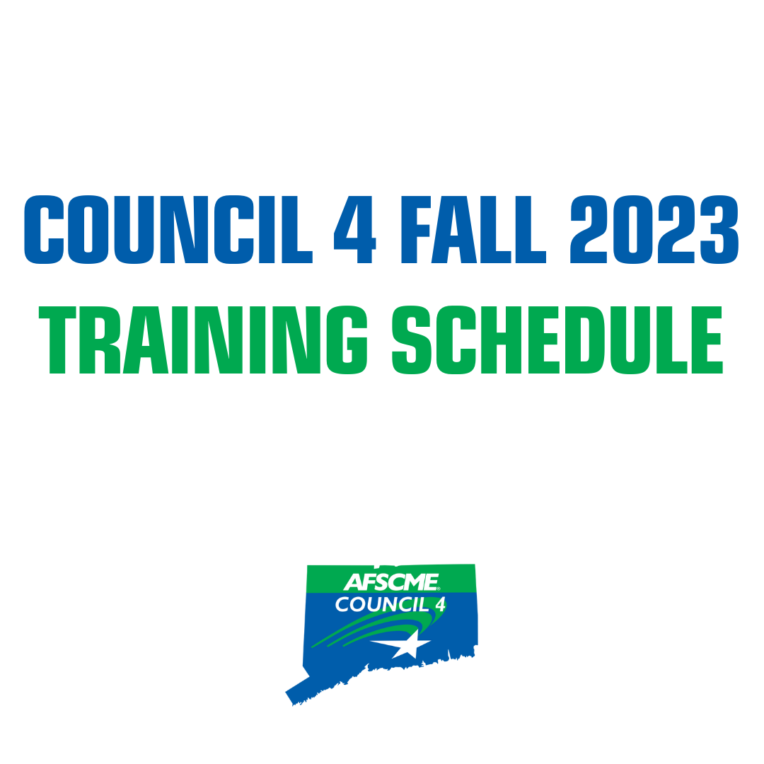 Council 4 Fall Training Schedule 2023