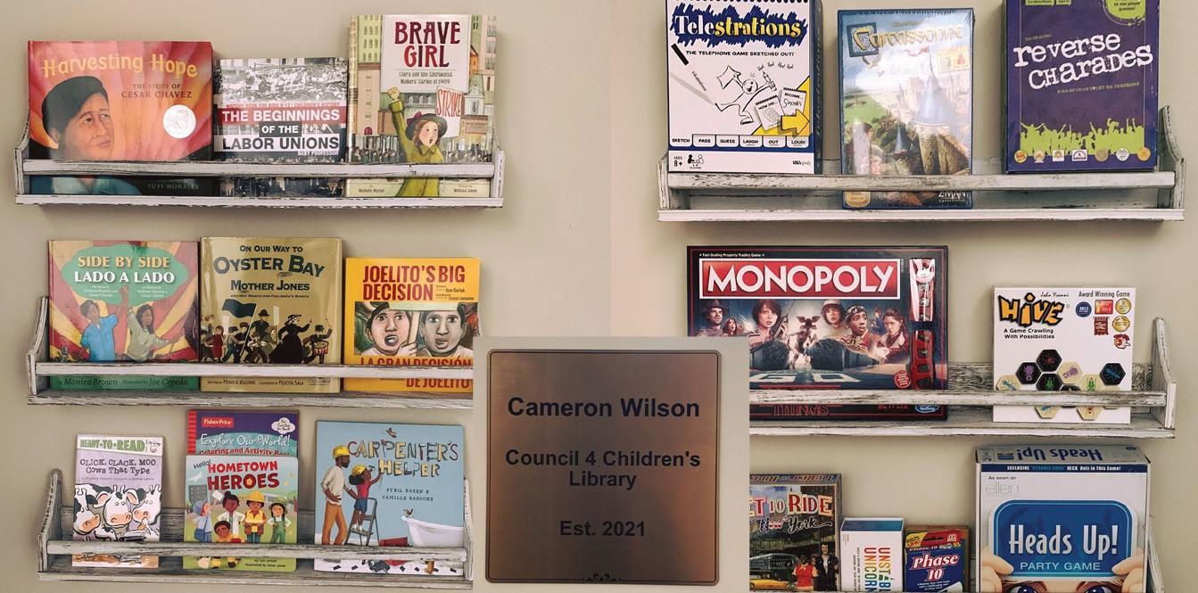 Here are some of the offerings at the Cameron Wilson Children's Library at Council 4.